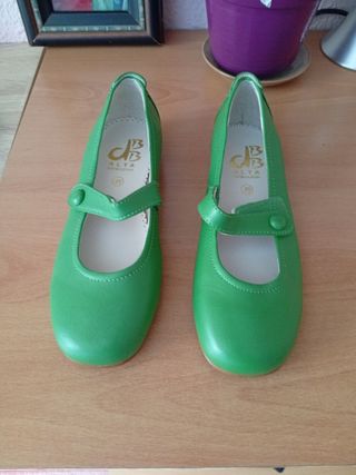 Zapatos niña Alta verdes