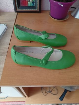 Zapatos niña Alta verdes