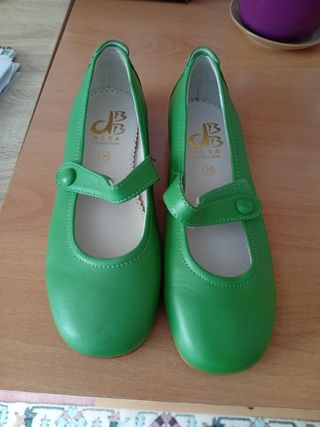 Zapatos niña Alta verdes