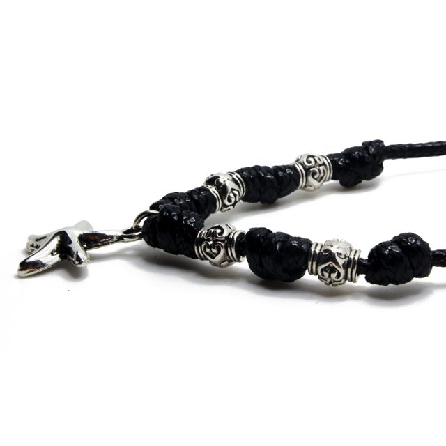 Collar de nudos artesanal con estrella de mar