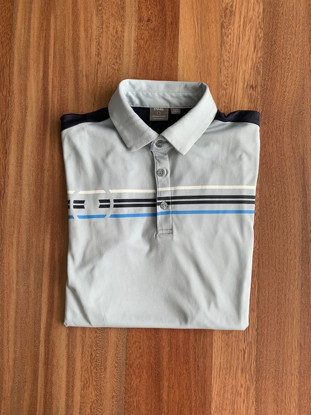 Polo Ping gris-azul hombre