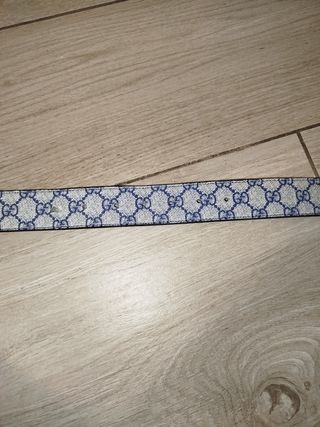 Cintura Gucci uomo - Beige/Blu 
