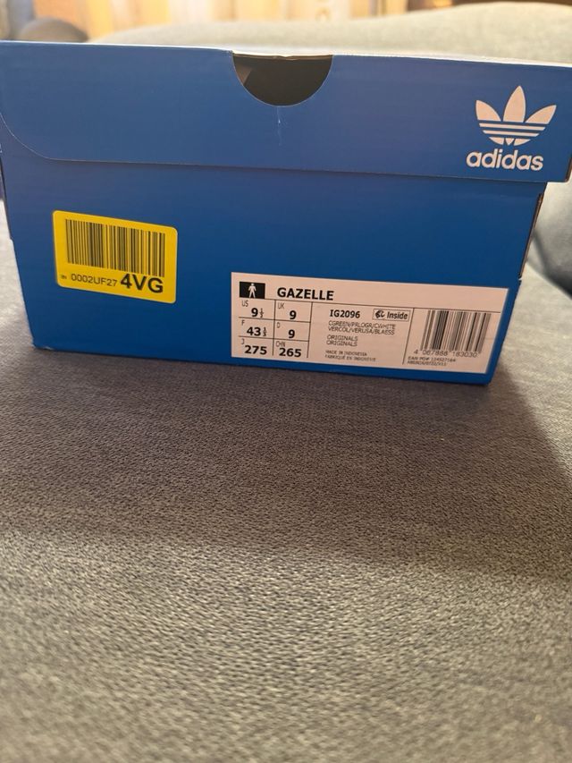 Zapatillas Adidas Gazelle 43 Verde