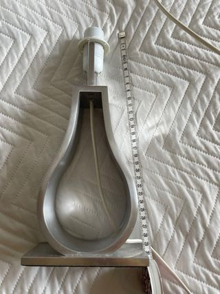 2 Lámparas Ikea metal plata