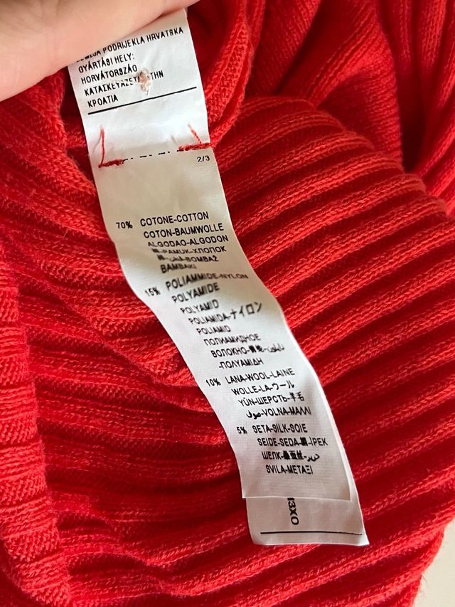 Camiseta polo Benetton rojo-rosa