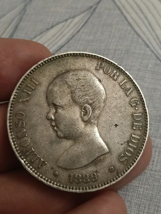 5 Pesetas 1889 - Plata