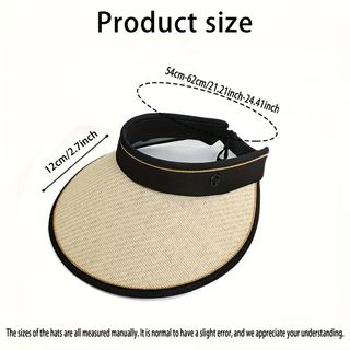 Visera beige y negra