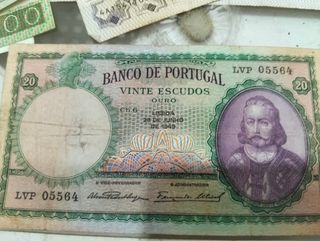 Billetes antiguos Portugal & España