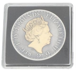 Moneda Plata Britannia 2019 1oz antique gold 500ud