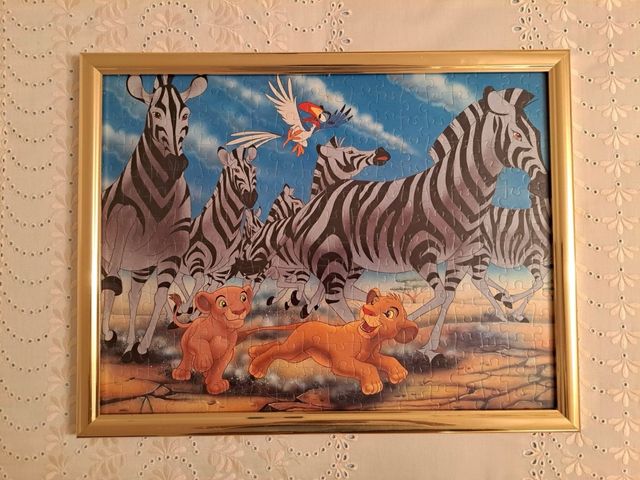 Puzzle enmarcado Rey Leon