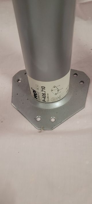 3 gambe allungabili per tavolo cromate