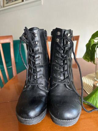 Botines Guess negros - tacón