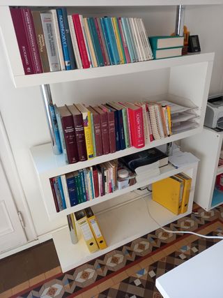 Conjunto de despacho: Mesa, estanteria y mueble 
