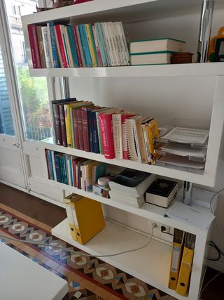 Conjunto de despacho: Mesa, estanteria y mueble 
