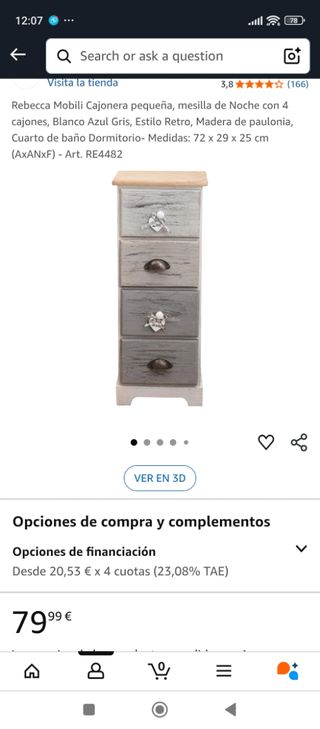 Mesillas de noche - 2 uds. Gris y blanco. Vintage.