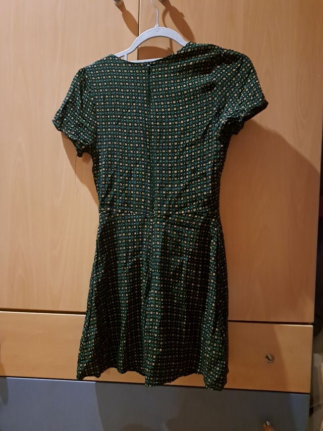 Vestido verde estampado