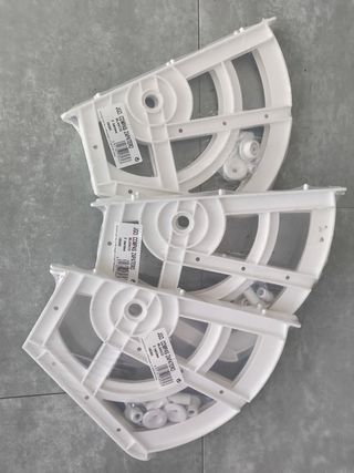 3 x Compás zapatero 2 baldas PVC