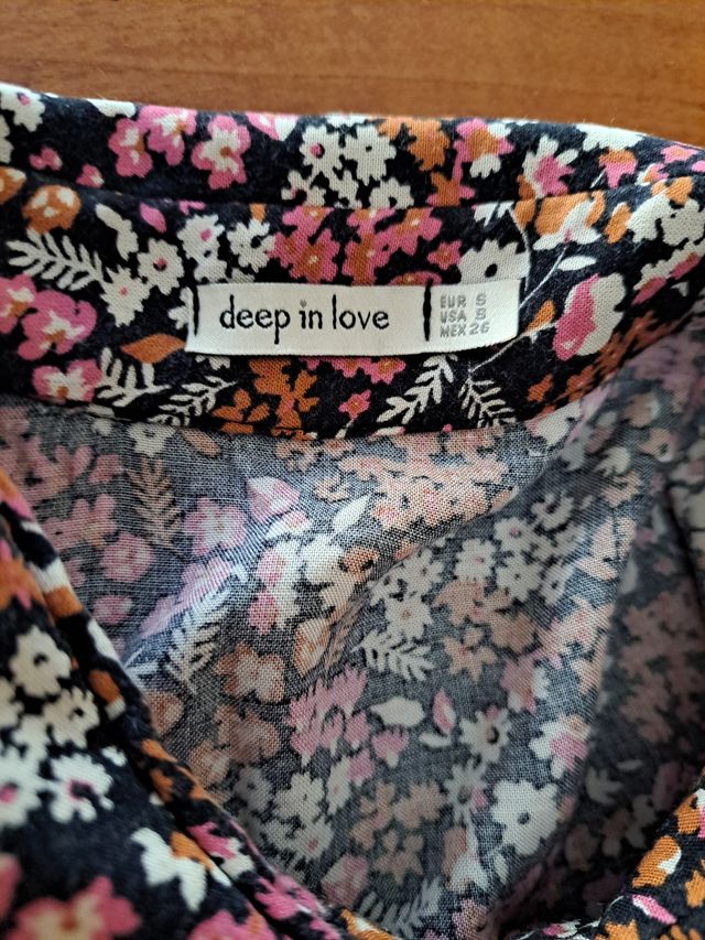 Precioso vestido largo estampado talla s.