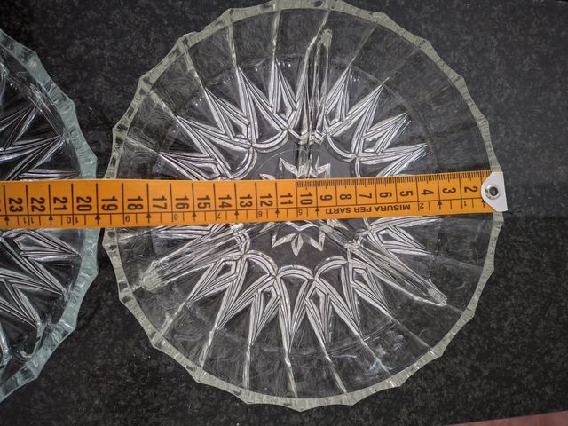 2 Antipastiere in cristallo +1 porta sale pepe