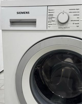LAVADORA DE CARGA FRONTAL SIEMENS BLANCO DE 8 KG