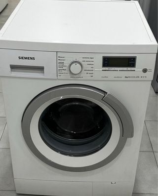 LAVADORA DE CARGA FRONTAL SIEMENS BLANCO DE 8 KG