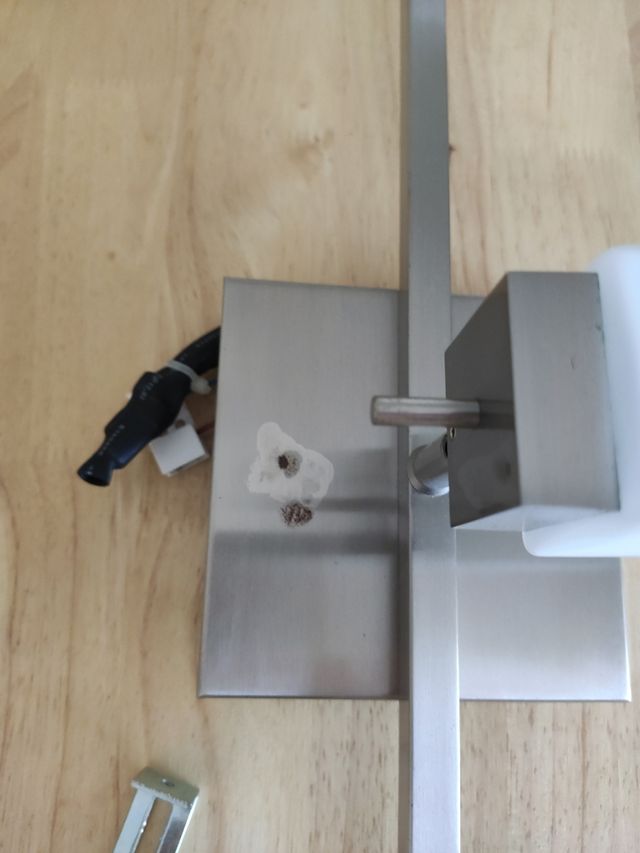 Lampara techo 3 luces metal blanco