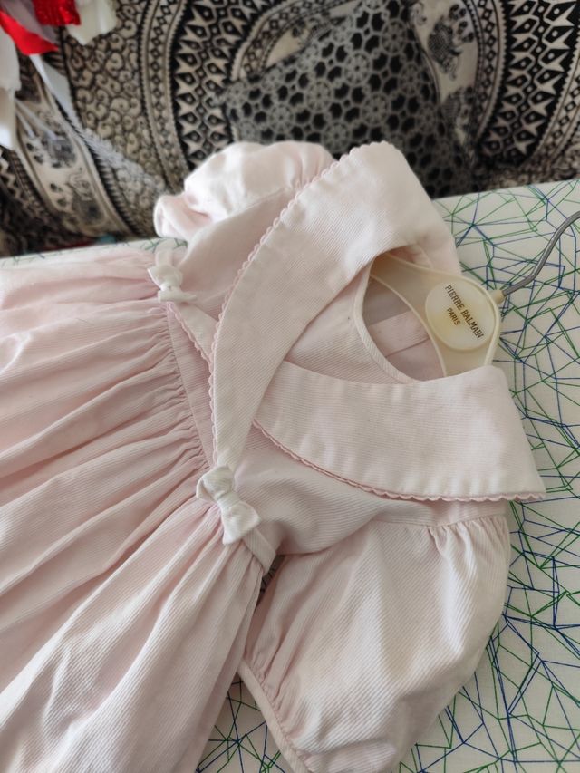 Vestido rosa algodón piqué