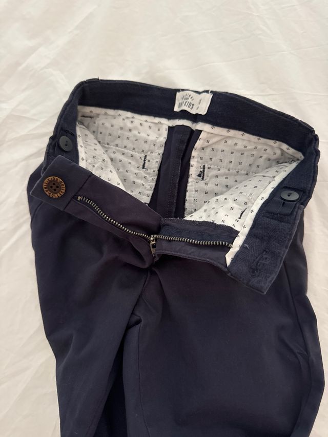 Pantalones niño azul marino, talla 5-6 años