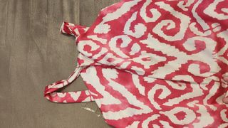Vestito lungo rosa e rosso