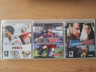 3 Juegos PS3: FIFA 09, PES 2011, SmackDown