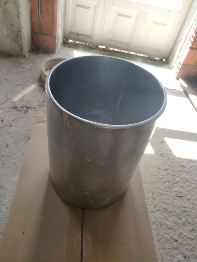 Jarrón plateado vintage