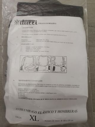 Faja de Seguridad (XL), Chaleco (L), Guantes Cuero