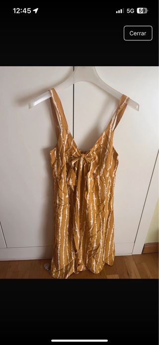 Vestido amarillo verano talla M