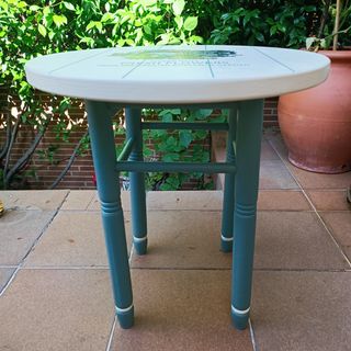 Mesa auxiliar redonda 55cm. Madera