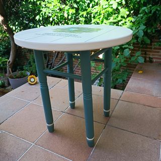 Mesa auxiliar redonda 55cm. Madera