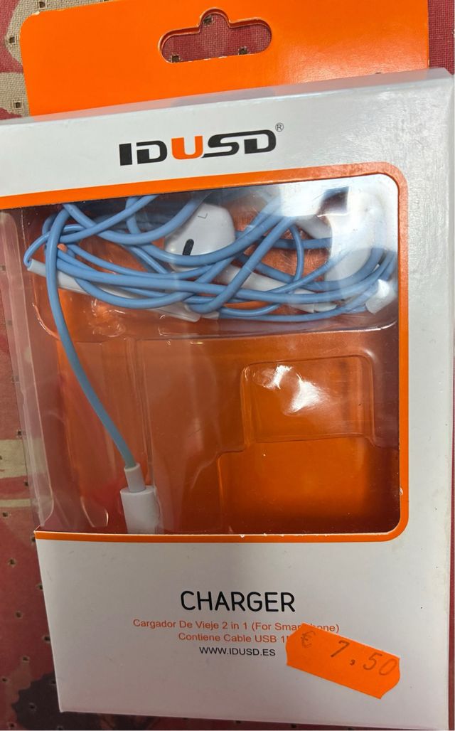 Auriculares iPhone IDUSD - Azul y Blanco