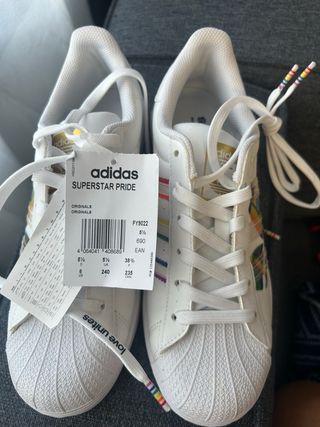 Adidas Superstar Pride - zapatillas blancas