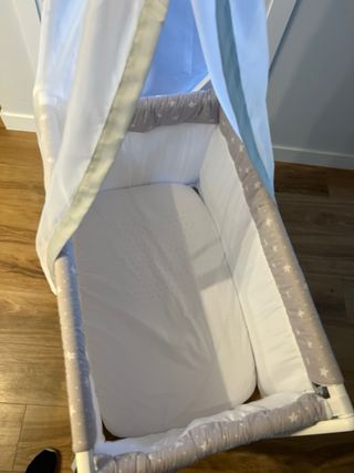 Minicuna bebé 0-6 meses c/ruedas