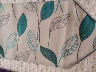 Tende da armadio beige e verde acqua