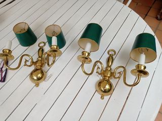 Apliques dorados vintage (2 uds.)
