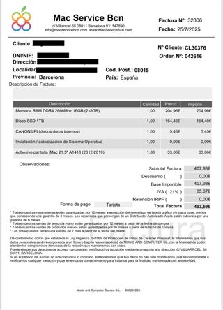 iMac 21.5" - 1TB SSD - 16GB RAM