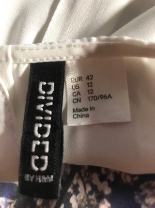 Blusa estiva donna tg.42 blu/bianca