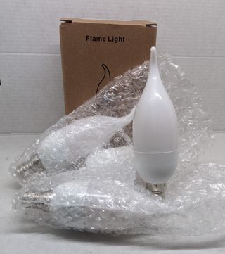4 Lampadine E14 Fiamma tremolante/fissa Vite picc