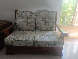 Sillón/sofa rústico de madera