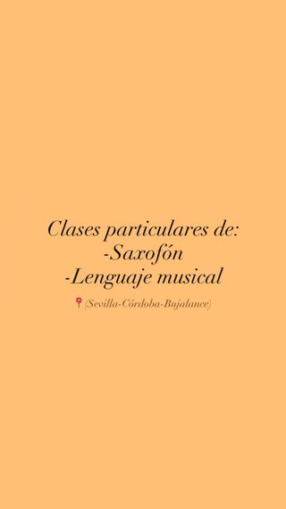 Clases de saxofón y lenguaje musical