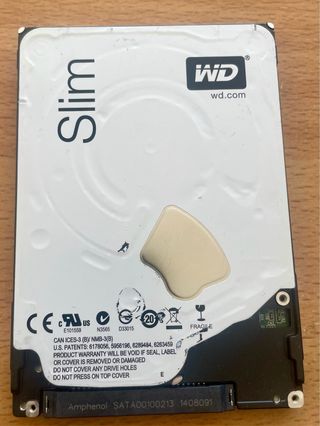Disco duro 1tb 2.5” slim