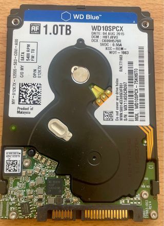 Disco duro 1tb 2.5” slim