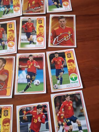 LOTE CROMOS SELECCIÓN ESPAÑOLA DE FÚTBOL PANINI