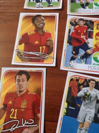 LOTE CROMOS SELECCIÓN ESPAÑOLA DE FÚTBOL PANINI