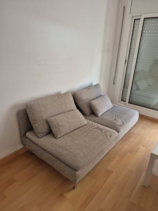 Sofá Söderhamn IKEA gris/beige 3 asientos